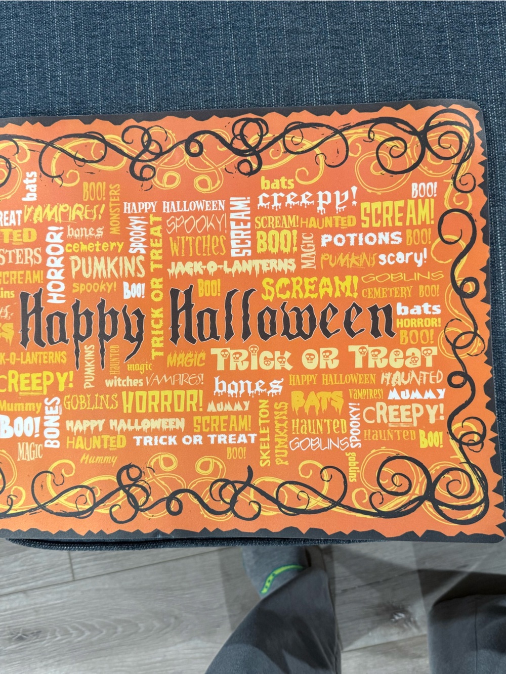 Halloween Orange Decorative placemat - Brand: